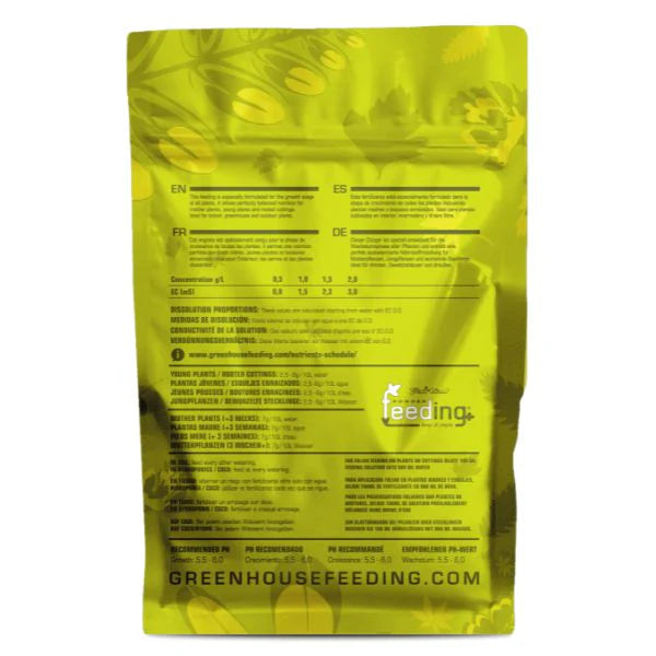 greenhouse powder feed grow