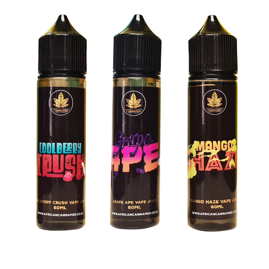 African Cannamed 600mg Vape Juice_Available in 3 flavours