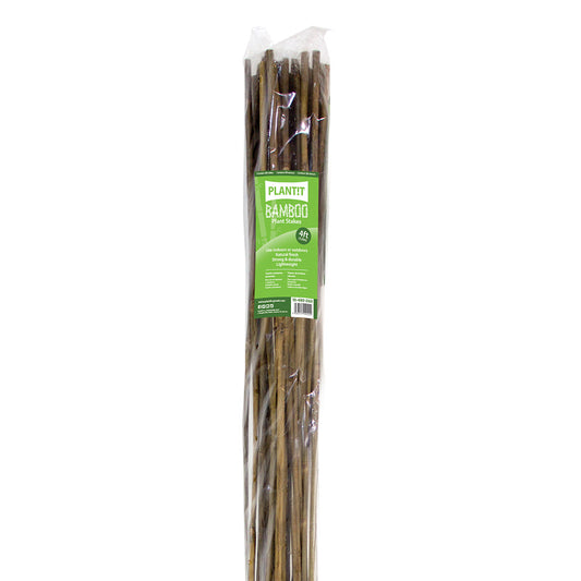 These Bamboo stakes have a natural finish and can be used indoors and outdoors. They are lightweight stakes that have a smooth and attractive finish.