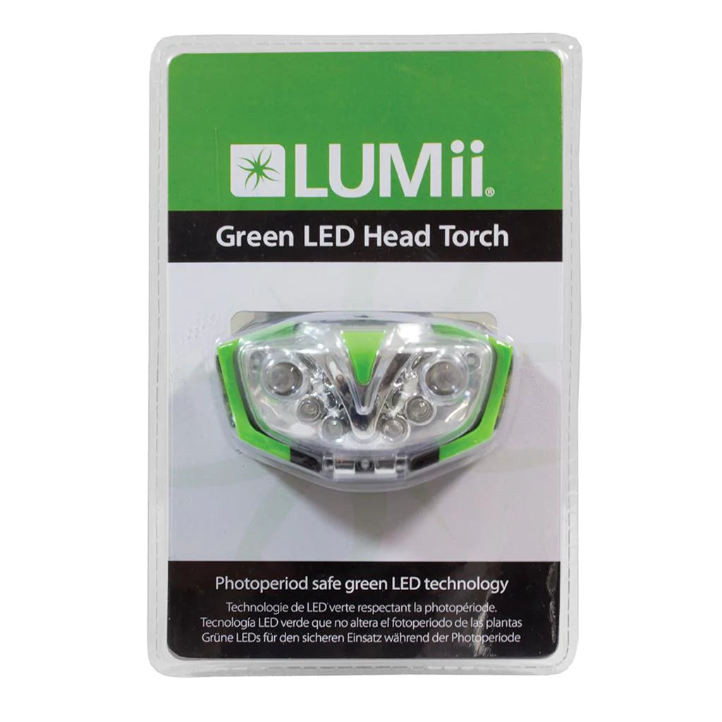 LUMii Green LED Head Torch