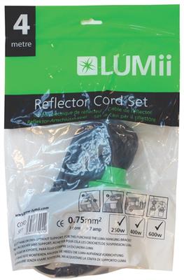 LUMii Heavy Duty Cord Set with 4m Cord