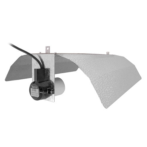 The LUMii BLACK Reflector is a Dutch Barn-Style reflector with dimpled wings for brilliant reflectivity, light dispersion and the reduction of hot-spots.