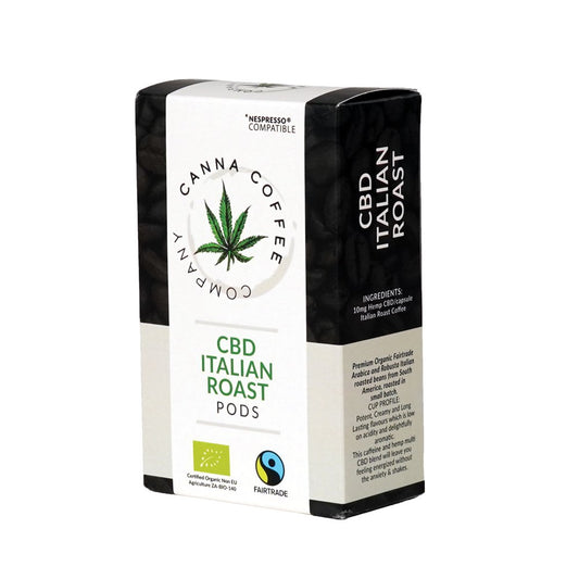 Organic Coffee Capsules Infused with CBD | 10 pods